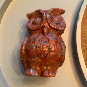 Owl carving, Red/Brown Brecciated Jasper
